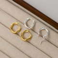 A44551 s925 sterling silver trendy sweet dainty double layered stud earrings