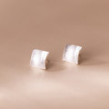 A35587 s925 sterling silver square earrings