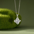 A42867 s925 sterling silver sweet rhinestone bar pendant design