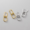 A36625 925 sterling silver oval simple earrings