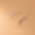 A33202 s925 sterling silver simple bar chic elegant geometric earrings