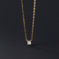 A38378 s925 sterling silver rhinestone grade elegant necklace