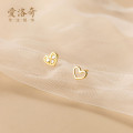 A33150 s925 sterling silver sweet piercing heart earrings
