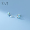 A33279 s925 sterling silver trendy simple chic earrings