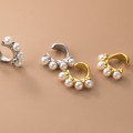 A38172 s925 sterling silver clipon design elegant earrings