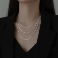A35285 s925 sterling silver simple starlight chain necklace