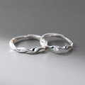 A43757 s925 sterling silver trendy sweet simple ring
