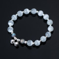 A34981 s925 sterling silver opal charm bracelet