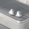A37531 s925 sterling silver heart stud design heartshape earrings