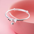 A39100 silver sweet butterfly bangle dainty bracelet