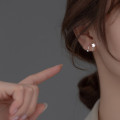 A36841 s925 sterling silver star earrings
