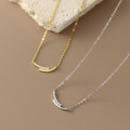 A42829 s925 sterling silver rhinestone fashion design necklace