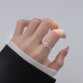 A36979 s925 sterling silver hollowed ring