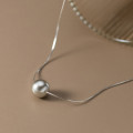 A43552 s925 sterling silver dainty trendy sweet unique necklace