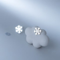 A31559 s925 sterling silver simple rhinestone snowflake earrings