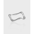 A38657 s925 sterling silver simple weave ring