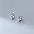 A35797 s925 sterling silver rhinestone sweet simple trendy circle earrings