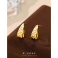 A43683 s925 sterling silver unique stud simple fashion earrings