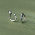 A38259 s925 sterling silver thai vintage elegant unique earrings