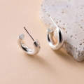 A40816 s925 sterling silver stud geometric earrings