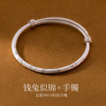 A38206 silver rabbit bangle elegant dainty bracelet