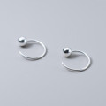 A40801 s925 sterling silver stud fashion simple geometric earrings