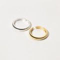 A36981 s925 sterling silver circle adjustablering