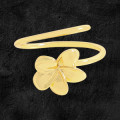 A45094 fashion flower goldplated gold sterling silver s925 ring
