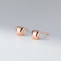 A39622 s925 sterling silver square stud trendy grade simple earrings