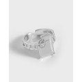 A33449 design simple chic chains925 sterling silver ring