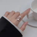 A36191 s925 sterling silver fashion unique multilayer stars heart ring