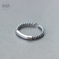 A36185 s925 sterling silver fashion silver twist ring