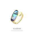 A36245 s925 sterling silver vintage simple fashion ring