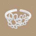 A45493 hollowed flower sterling silver s925 ring