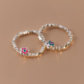 A39313 s925 sterling silver flower trendy design elegant ring