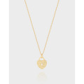 A39392 design wrinkled quality heart sterling silver s925 necklace