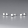 A44915 s925 sterling silver sweet dainty simple matte finish stud earrings