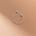 A34400 s925 sterling silver adjustable ring