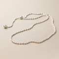 A39335 s925 sterling silver circle design elegant necklace