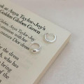 A43703 sterling silver stud simple elegant earrings