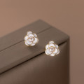 A36857 s925 sterling silver pearl earrings