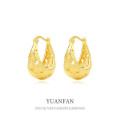A38803 sterling silver vintage braided geometric unique dangle earrings