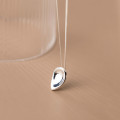 A34056 s925 sterling silver leaf necklace