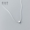 A33019 s925 sterling silver star simple necklace