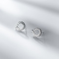 A35832 s925 sterling silver trendy simple bar tree earrings