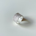 A32633 925 sterling silver red irregular ring