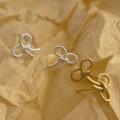 A37796 sterling silver butterfly simple fashion stud earrings