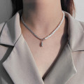 A33979 teardrop freshwaterpearl necklace