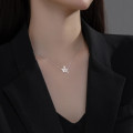 A35354 925 sterling silver pendant women simple sweet hollowed necklace