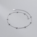 A34300 s925 sterling silver fashion simple anklet chic trend bracelet